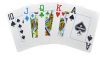 Copag Four Color Index 100% Plastic Playing Cards - Poker Size, Jumbo Index, Red/Blue 2 Deck Set